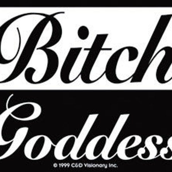 Bitch Goddess Sticker Decal - 4x3 Inch - Funny Vinyl Decal Sticker Craft Supply