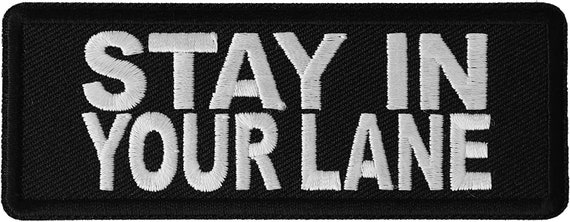 Stay Black/Iron-On Patch/Embroidered Patch