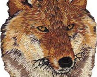 RED WOLF Patch - Wolves Embroidered Patch Applique Craft Supply