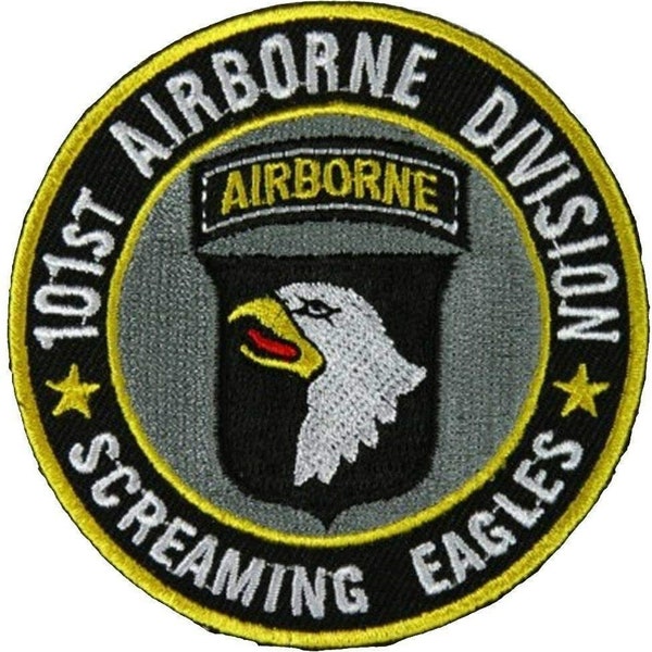 101st AIRBORNE SCREAMING EAGLES Embroidered Patch - United States Army Airborne Division Infantry Craft Supply