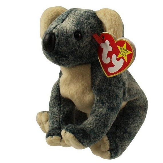 TY Beanie Baby – EUCALYPTUS Der Koala, 15 Cm, Sammlerfigur Aus 1999, Beige/grau/grün