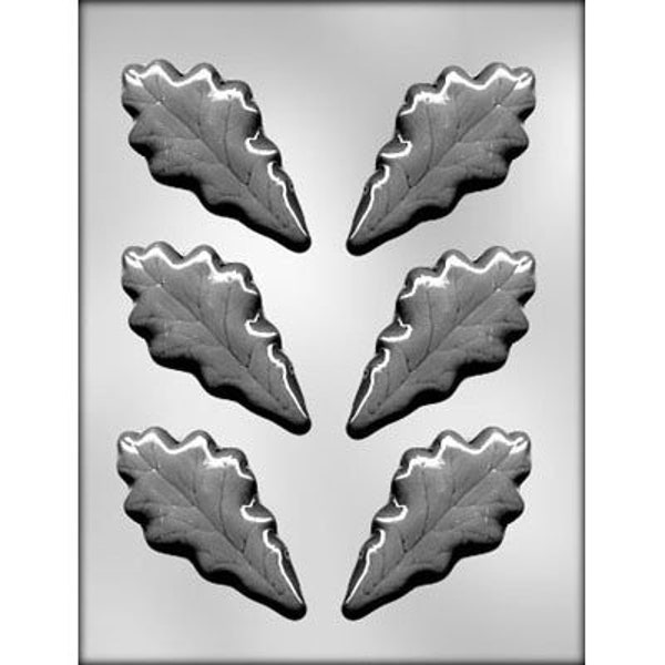 OAK LEAVES Chocolate Candy Mold -- Military Pin Oak Tree Leaf Cluster Craft Supply