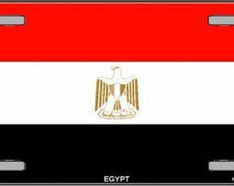 EGYPT FLAG Metal License Plate Sign Novelty Vanity Craft Supply