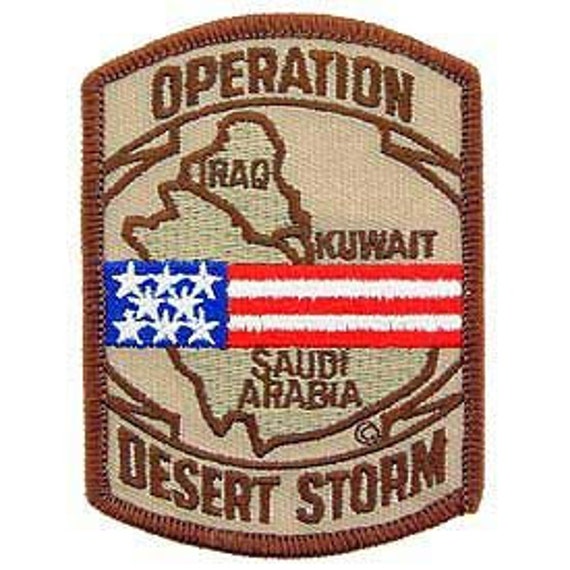 OPERATION DESERT STORM Flag Military Embroidered Patch United - Etsy
