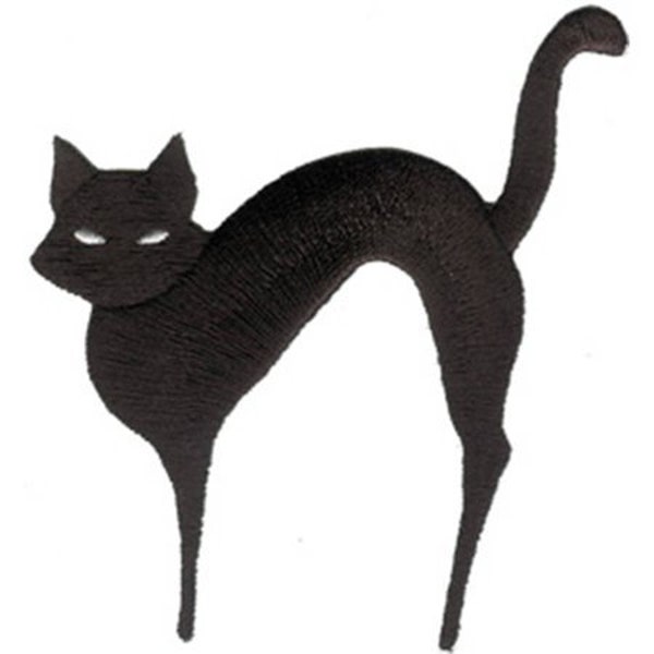 BLACK CAT Patch - Embroidered Patch Applique