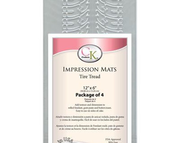 Tire Tread Impression Mat Great for Fondant, Gumpaste, & Buttercream Custom Cake Decorating Etsy