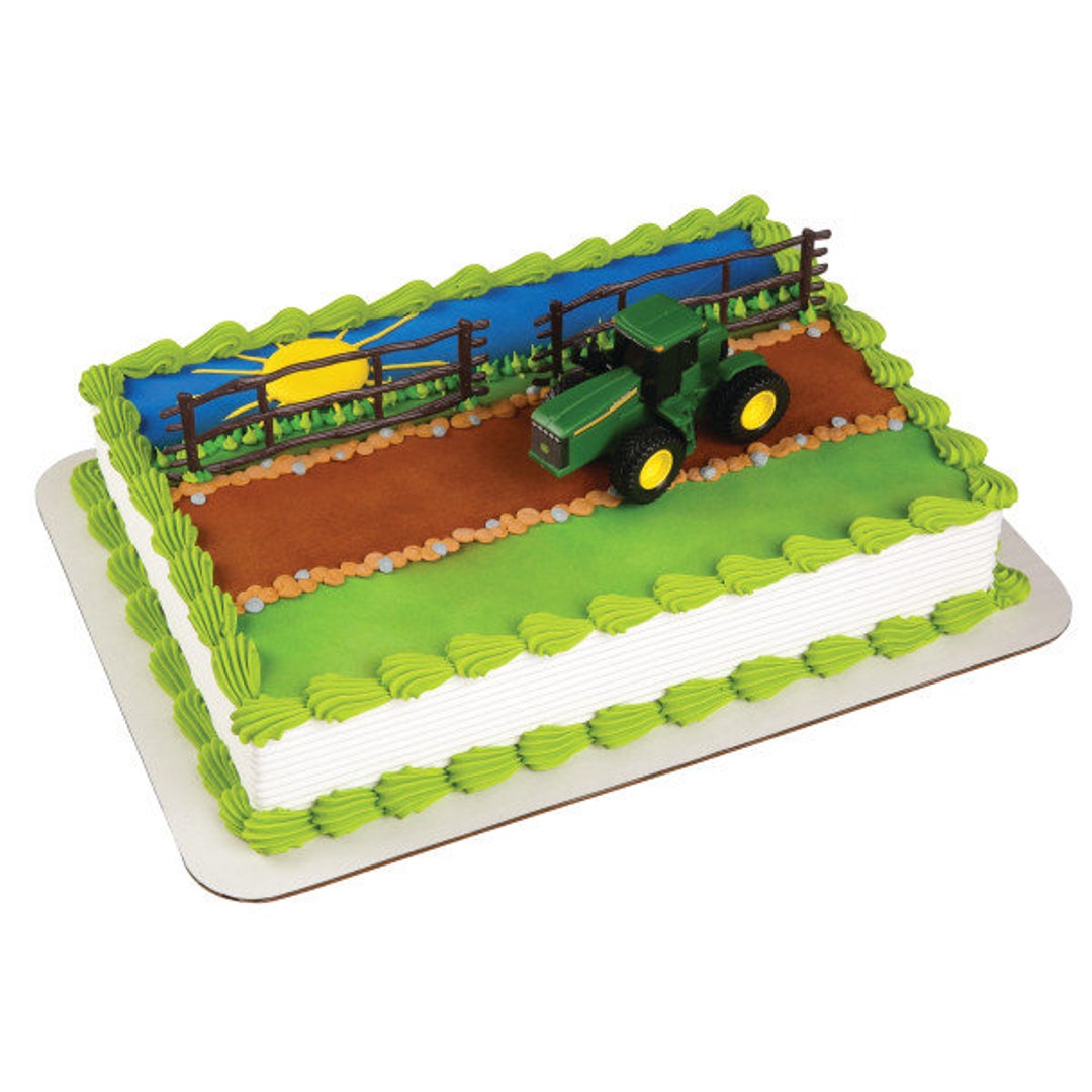 JOHN DEERE Cake Topper Tractor Farm Fence Birthday Party Cake - Etsy  Österreich