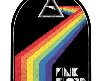 PINK FLOYD Dark Side of Moon Arch Sticker Decal - 4x5 Inch - DSOTM Album Rock Band Vinyl Decal Sticker Craft Supply