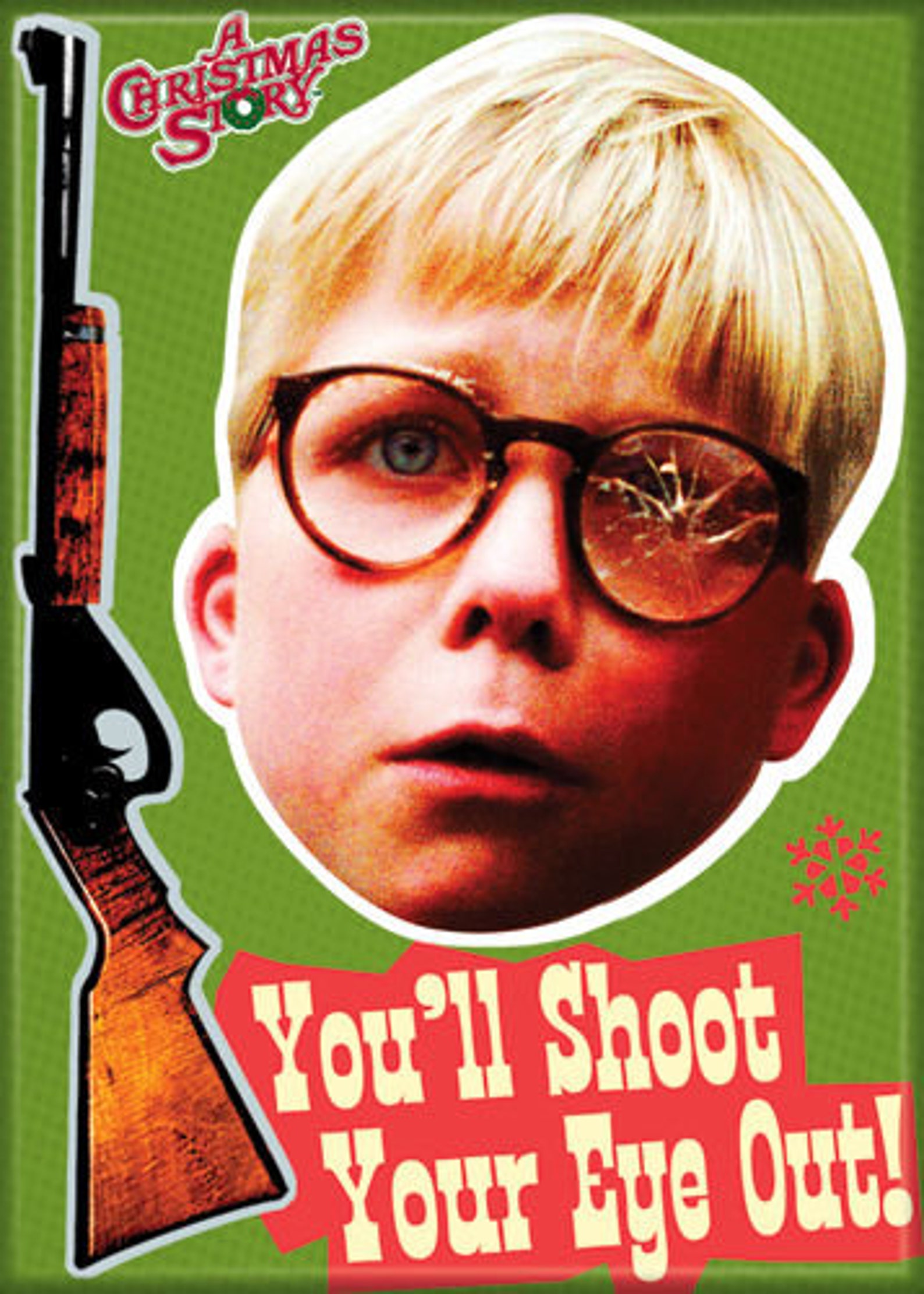 A CHRISTMAS STORY Magnet Ralphie Shoot Eye Out for | Etsy