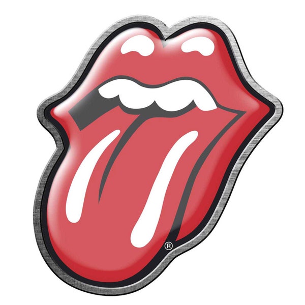THE ROLLING STONES Enamel Metal Pin Badge - Approx 1 Inch - Rolling Stones Tongue Logo - Pinback Badge Button Lapel Pin - Craft Supply