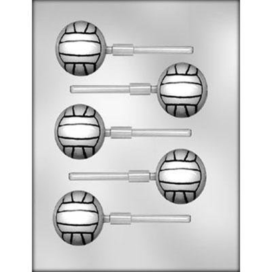VOLLEYBALL Sucker Chocolate Candy Mold Sports Ball Team Etsy