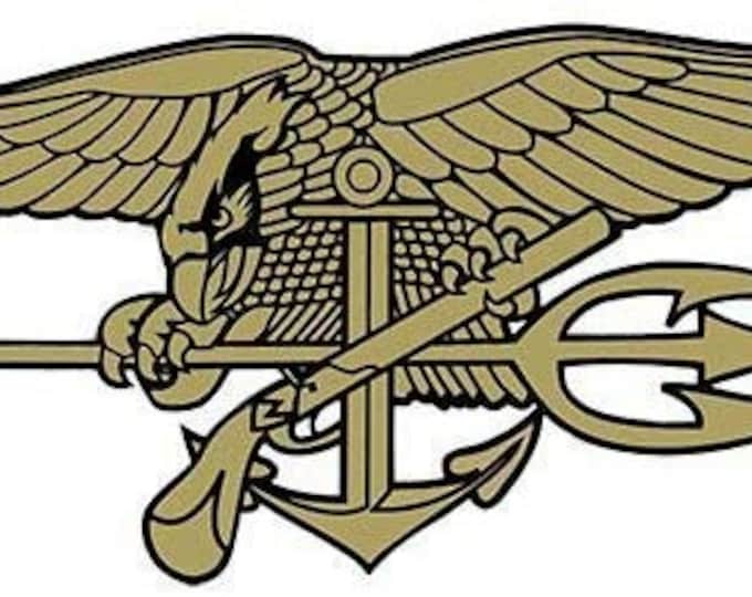 NAVY SEALS Trident Clear Decal Sticker United States NAVY Clear Decal