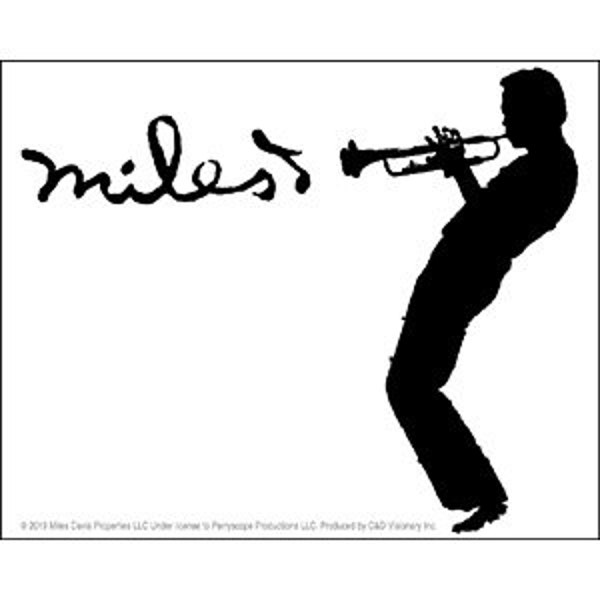 MILES DAVIS Silhouette Trumpet Sticker Decal - Jazz Band Bebop