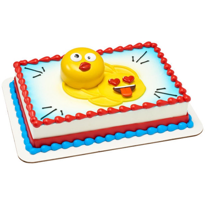 EMOJI Cake Topper Icons Funny Faces Birthday Cake Decoration Etsy