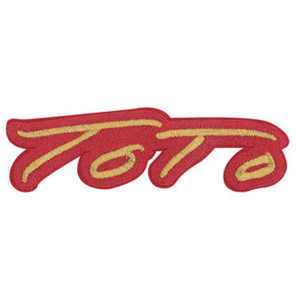 TOTO Band Logo Patch - 4.1x1.4 Inch - American Rock Band Embroidered Patch Applique Craft Supply