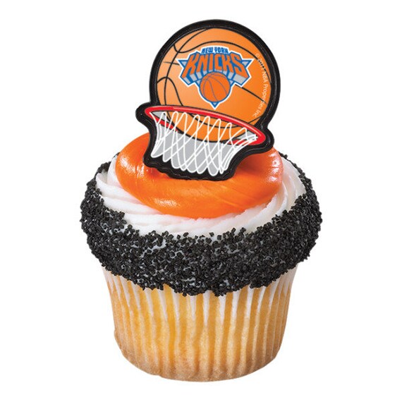 12 NEW YORK KNICKS Cupcake Rings Nba Cake Toppers for 12 NEW YORK KNICKS Cupcake Rings Nba Cake Toppers for