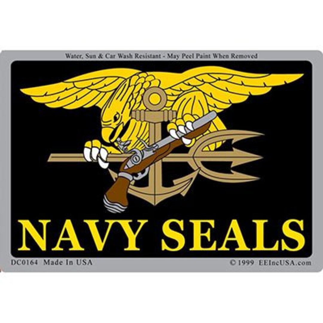 NAVY SEALS Sticker Decal United States Navy USN Seal Trident Badge