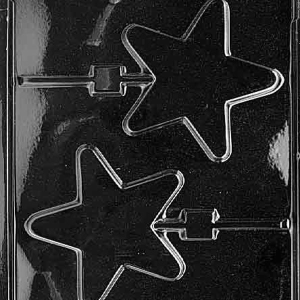 STAR LOLLY Sucker Chocolate Candy Mold Craft Supply