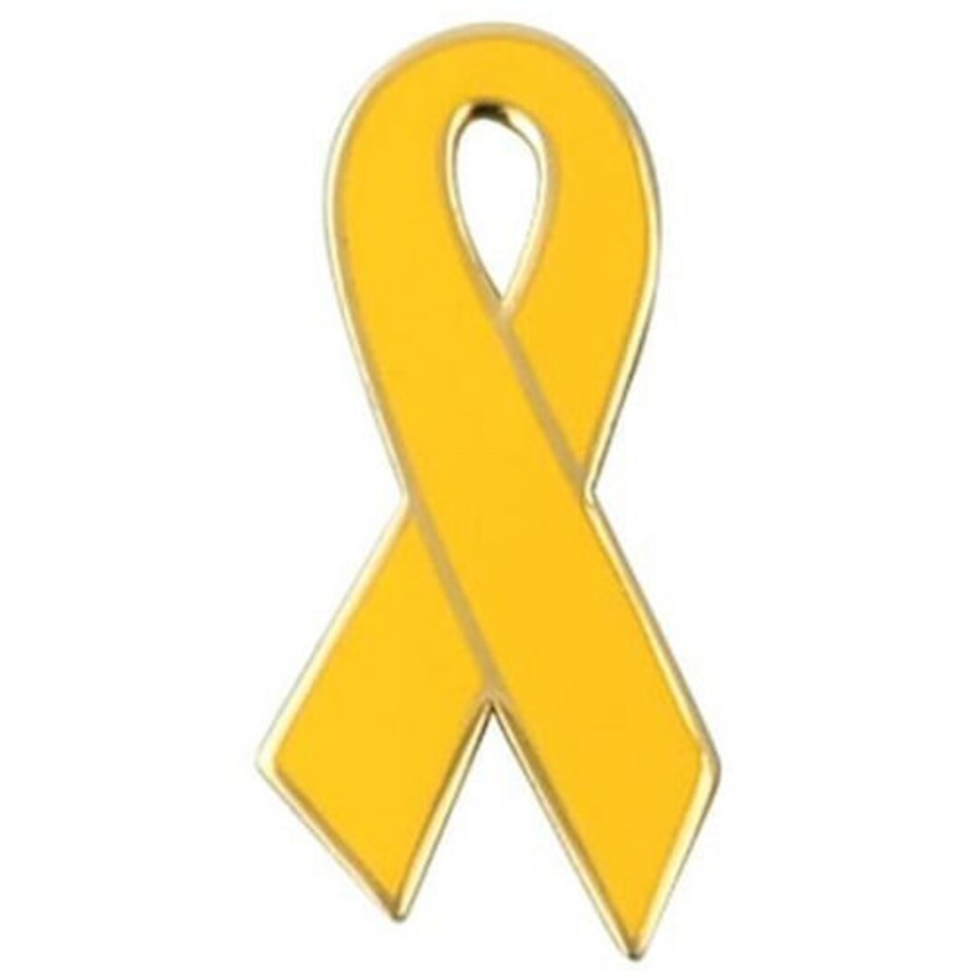 YELLOW RIBBON Lapel Pin United States Military Enamel Pin for Backpack