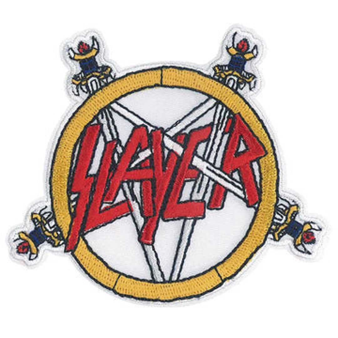 SLAYER Pentagram Band Patch 3.4x3 Inch American Thrash - Etsy