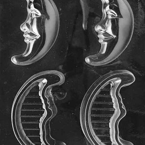 CRESCENT MOON Pour Box Chocolate Candy Mold Craft Supply