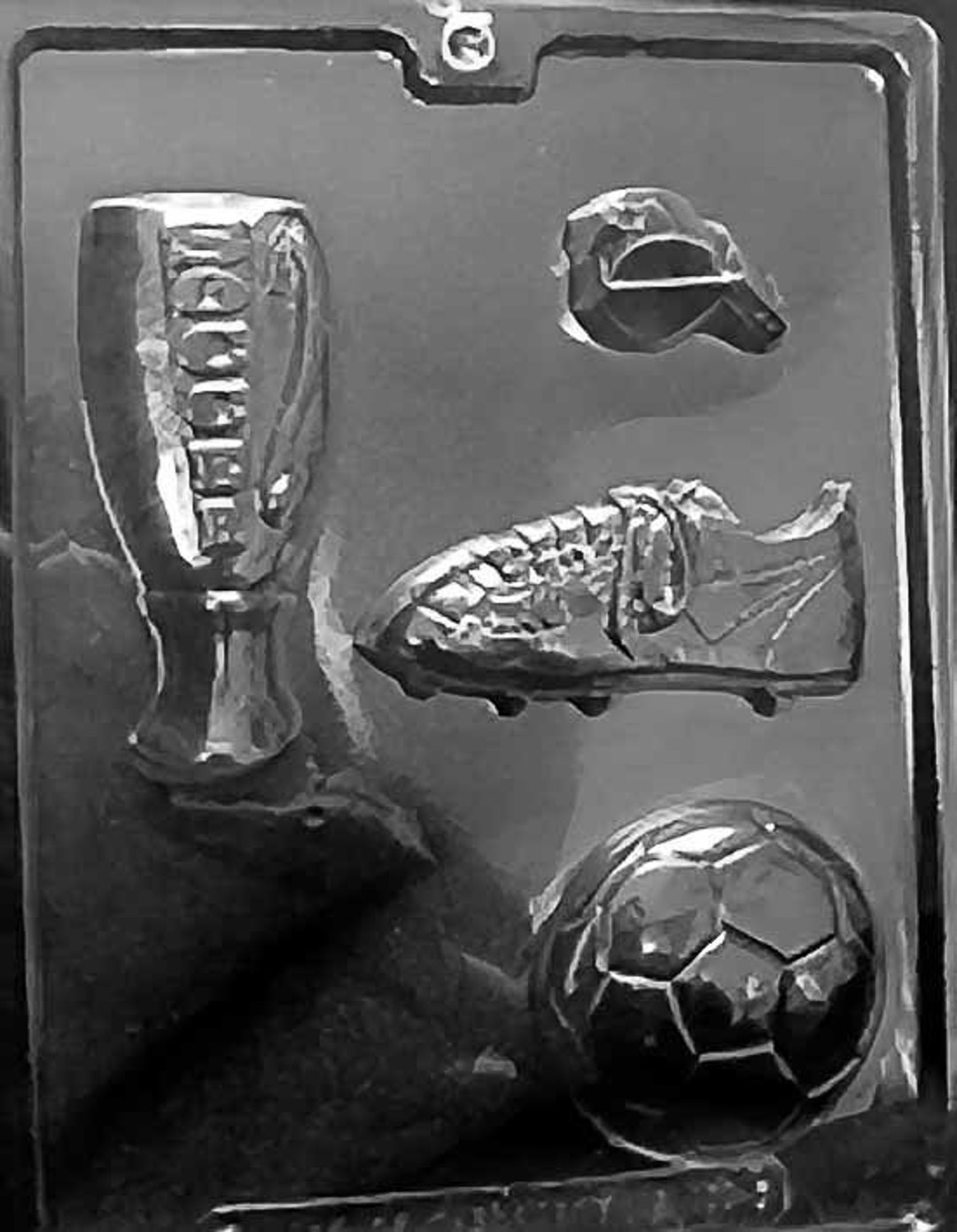 SOCCER KIT Chocolate Candy Mold Cleate Trophy Ball Craft Supply Etsy
