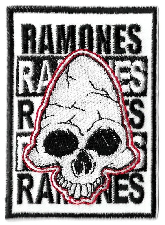 Buy Ramones Skull Patch 2.3x3.25 Inch Embroidered Patch Applique Craft  Supply Online in India 