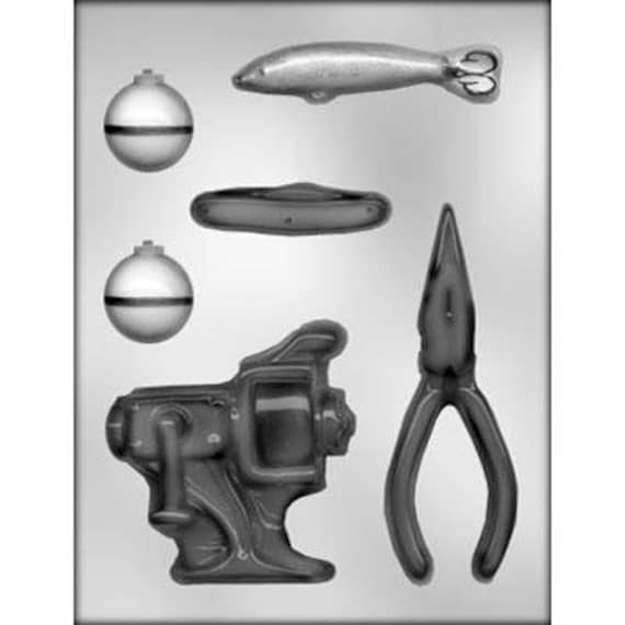 FISHING TACKLE Chocolate Candy Mold Fishing Bobber Sinker Fish