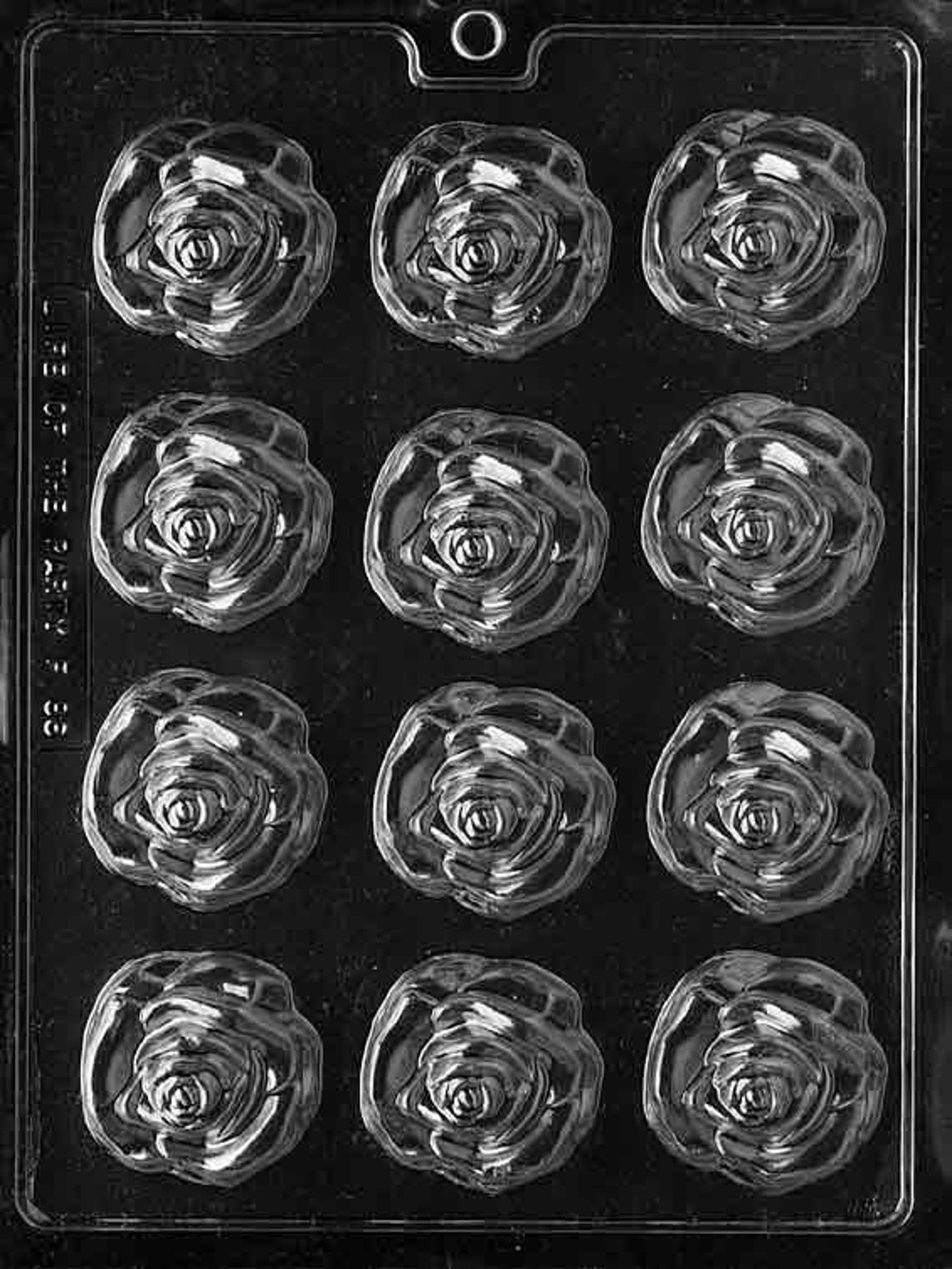 MEDIUM OPEN ROSE Chocolate Candy Mold Etsy