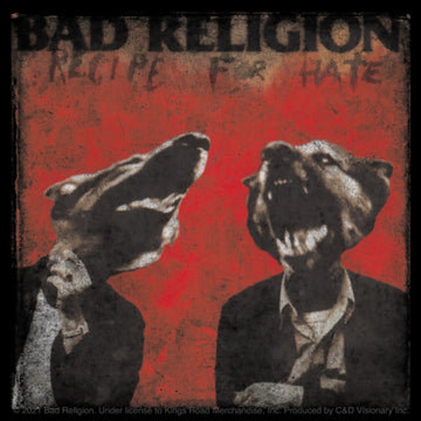 BAD RELIGION Recipe for Hate Sticker Decal - 4x4 Inch - American Punk Rock Band Vinyl Decal Sticker Craft Supply