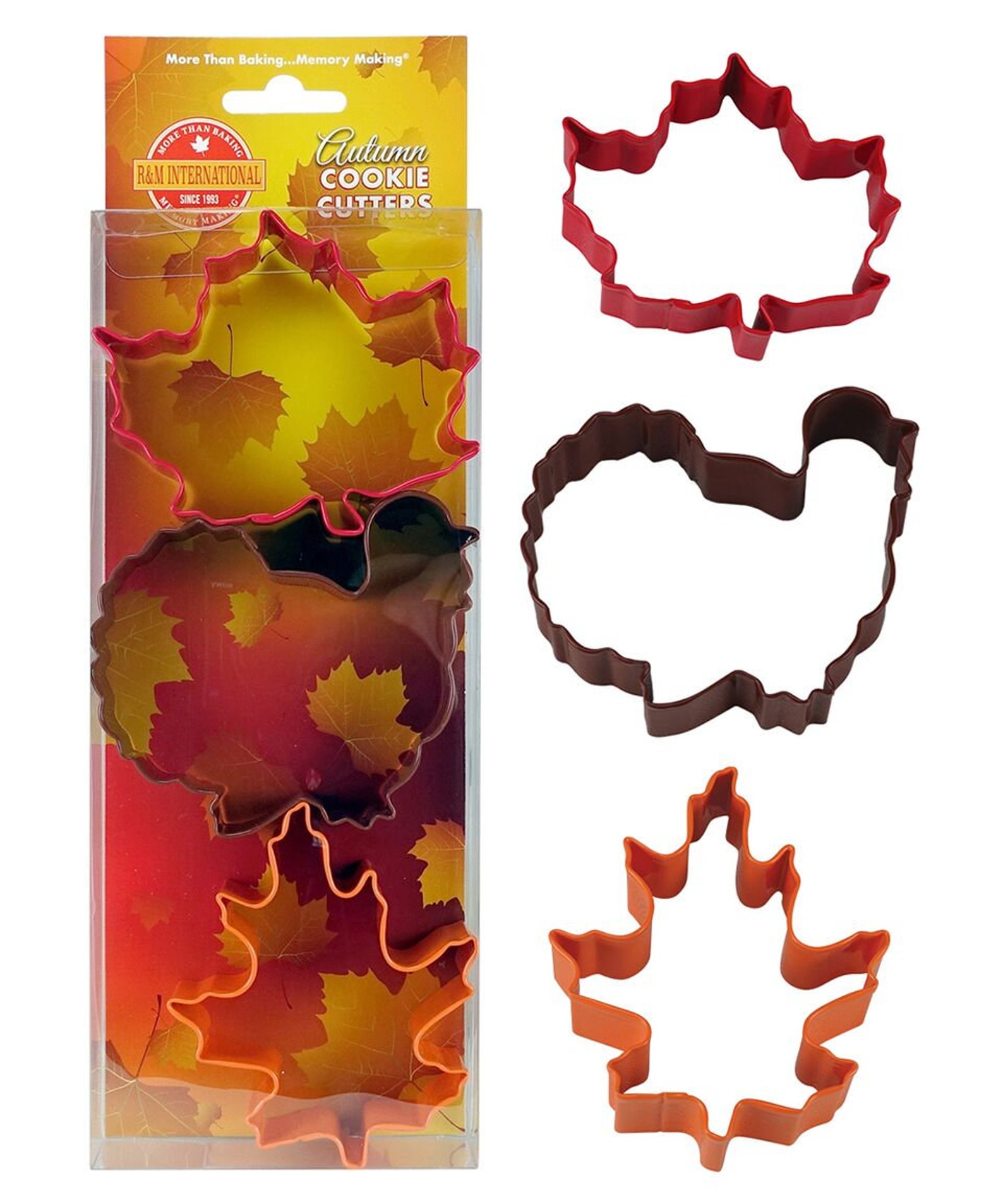 AUTUMN Cookie Cutters Maple Leaf Turkey Oak Leaf 3piece Etsy