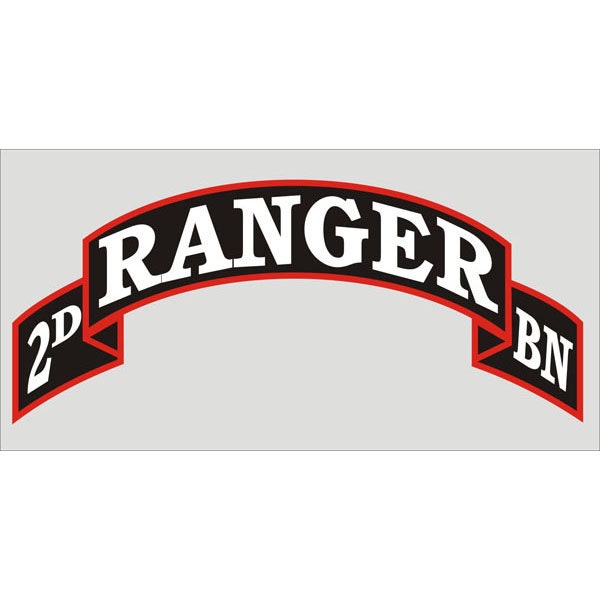 Army Ranger Battalion Vinyl Decal Sticker - 5x2 Inch - US Army 75th Ranger Regiment Clear Decal For Car Truck Window Vehicle Military