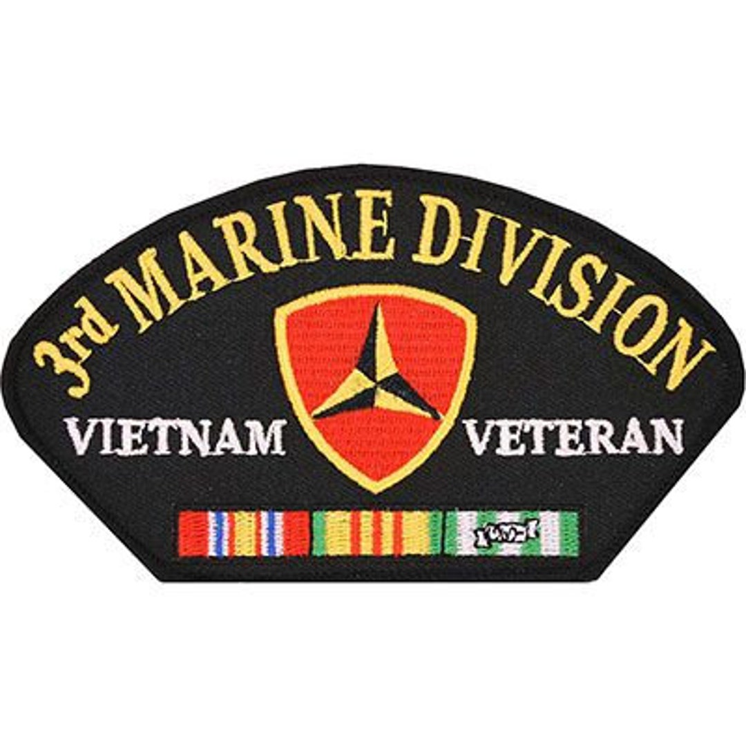 MARINE CORPS Hat Patch United States Marines USMC 3rd Marine Division ...