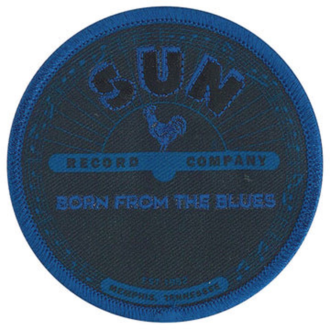 SUN RECORDS Blues Logo Patch 3.25 Inch Memphis 1952 American