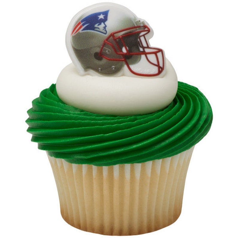 12 NEW ENGLAND PATRIOTS Cupcake Rings Nfl Cake Toppers for - Etsy