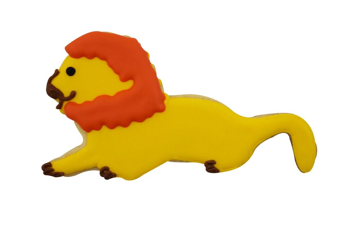 LION Cookie Cutter Metal 4.5 Inches Stencil Fondant Zoo Etsy