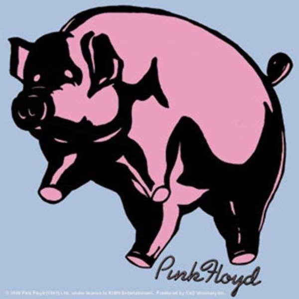 PINK FLOYD Pig Sticker Decal - Rock Band Craft Supply