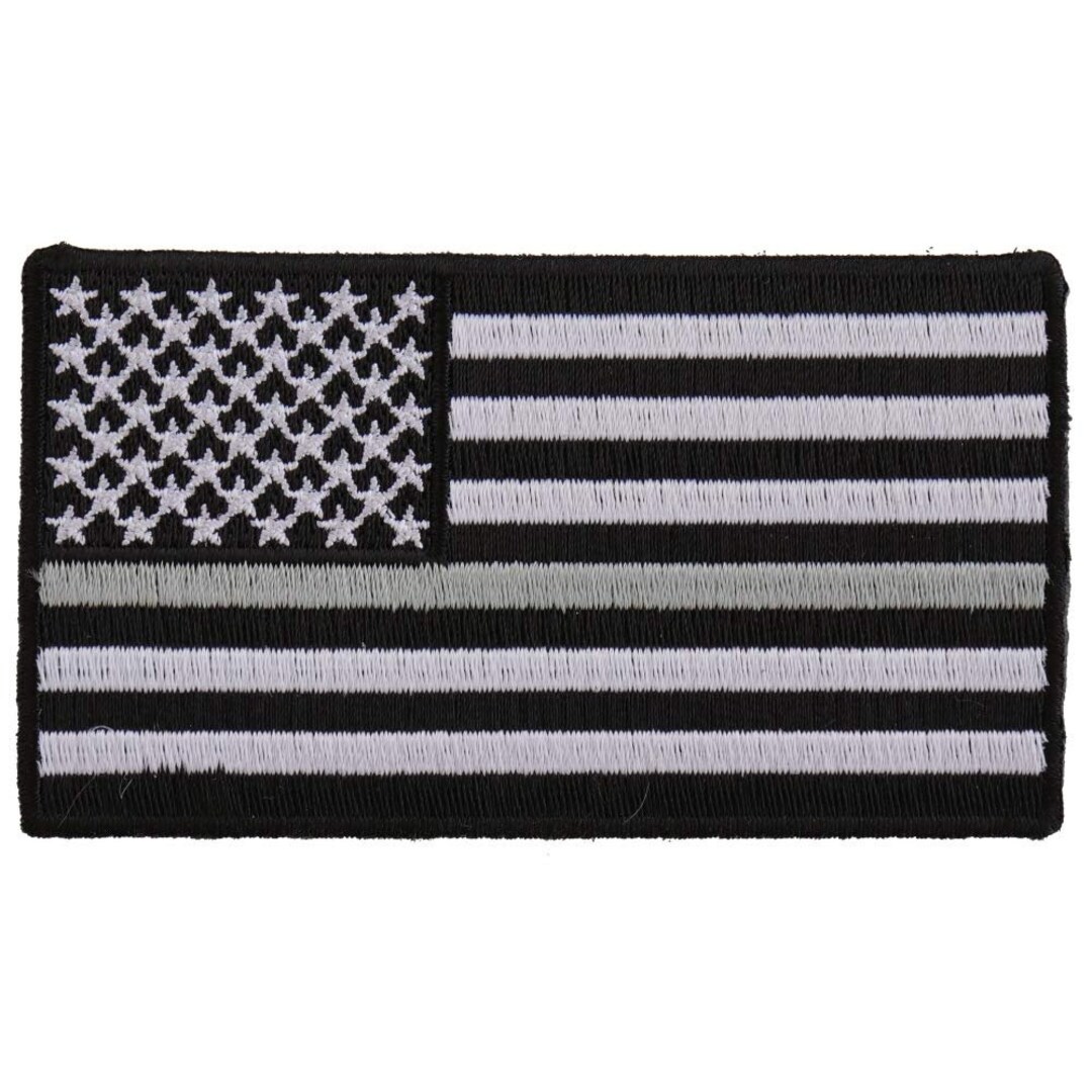 Wrights American Flag Iron On Patch Embroidered Applique 3.5 x 2