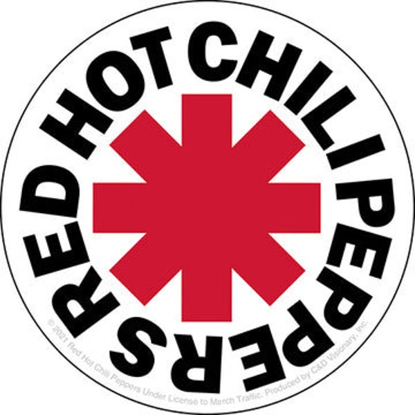 Red Hot Chili Peppers Logo Sticker Decal - 4 Inch - John Frusciante American Rock Band Vinyl Decal Sticker Craft Supply