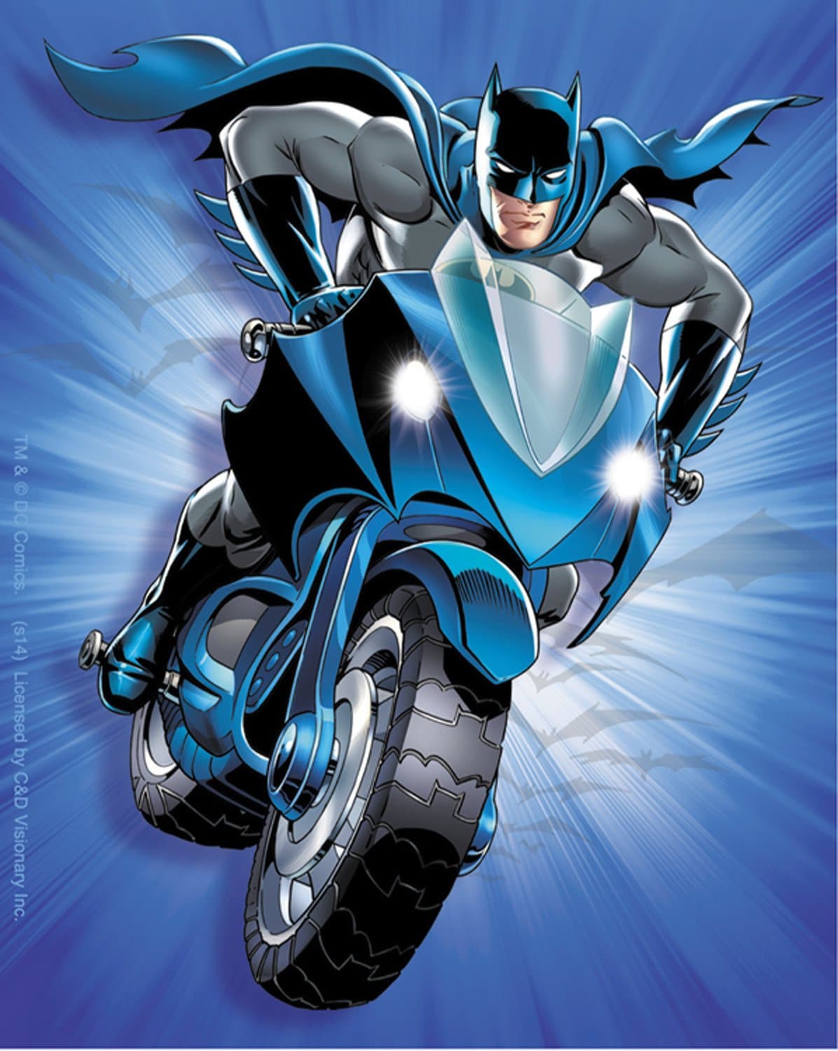 BATMAN Bat Cycle Bike Motorcycle Sticker Decal DC Comics Robin