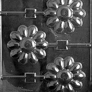 LARGE DAISY LOLLY Sucker Chocolate Candy Mold