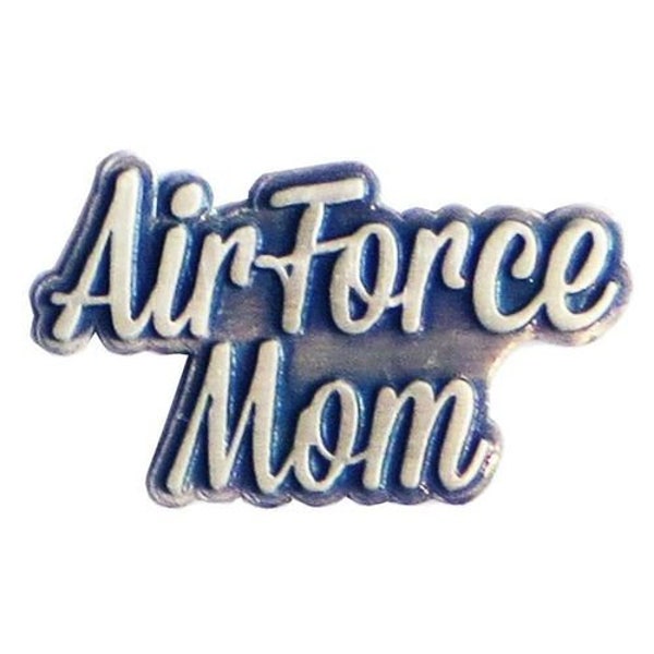 AIR FORCE MOM Lapel Pin - United States Air Force Usaf Mom Military Enamel Pin for Backpack Tie Shirt Trading Button Pinback Craft Supply
