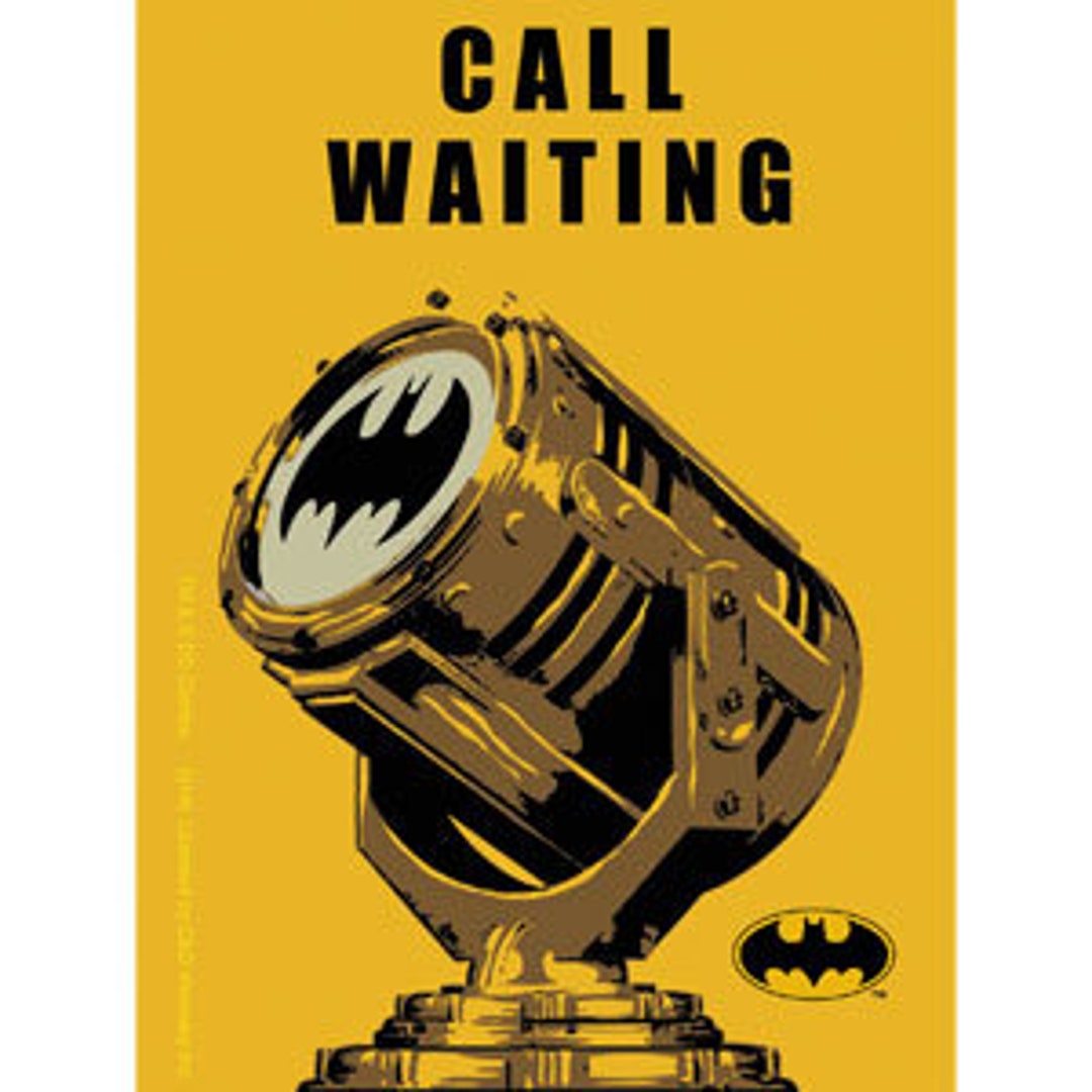 BATMAN Bat Signal Call Waiting Sticker Decal Batman Gotham - Etsy