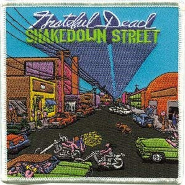 GRATEFUL DEAD Shakedown Street Patch - Embroidered Rock Band Patch Applique Craft Supply