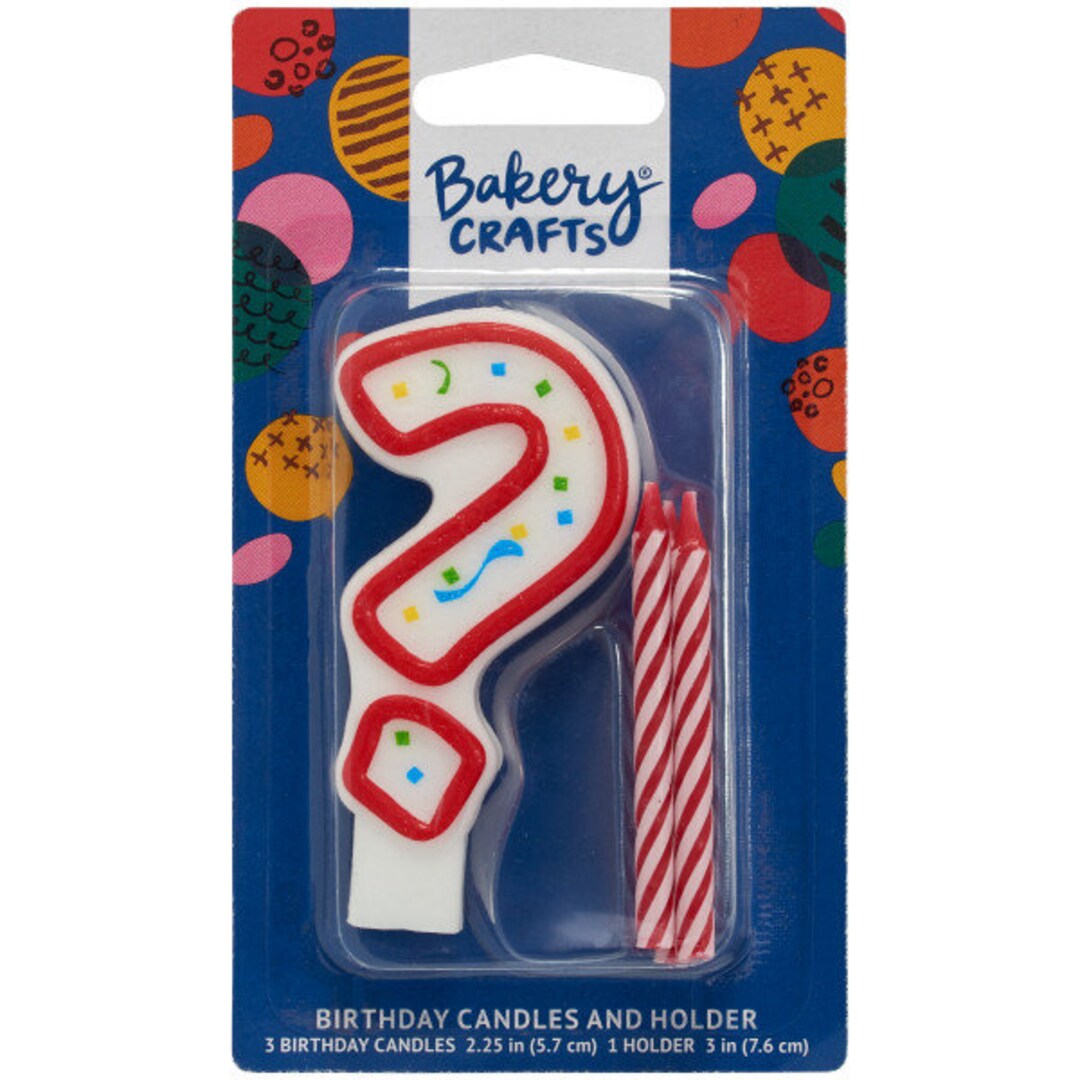 QUESTION MARK Birthday Candle Cupcake Birthday Cake Candle Question
