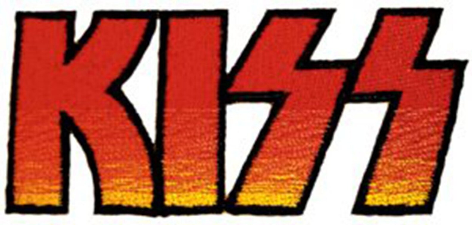 KISS Band Logo Patch Embroidered Rock Band Patch Applique Etsy