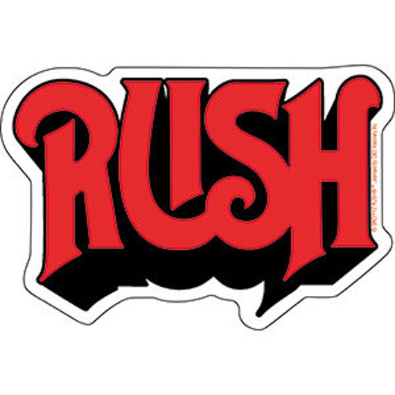 RUSH Red Band Logo Sticker Decal Rock Band 