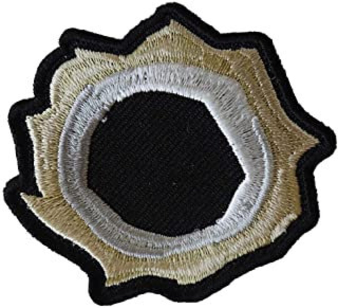 Bullet Hole Patch Green Metal Gun Shot Bullet Hole Embroidered Patch
