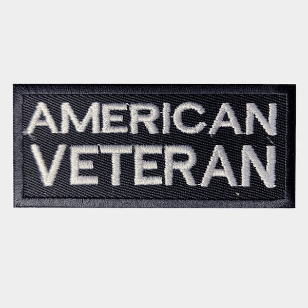 AMERICAN VETERAN Patch - Military Veteran Vet United States Embroidered Patch Craft Supply