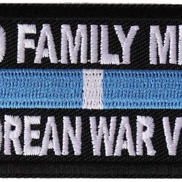 Proud Family Member of a Korean War Veteran Patch - Ribbon United States Military Embroidered Patch Craft Supply